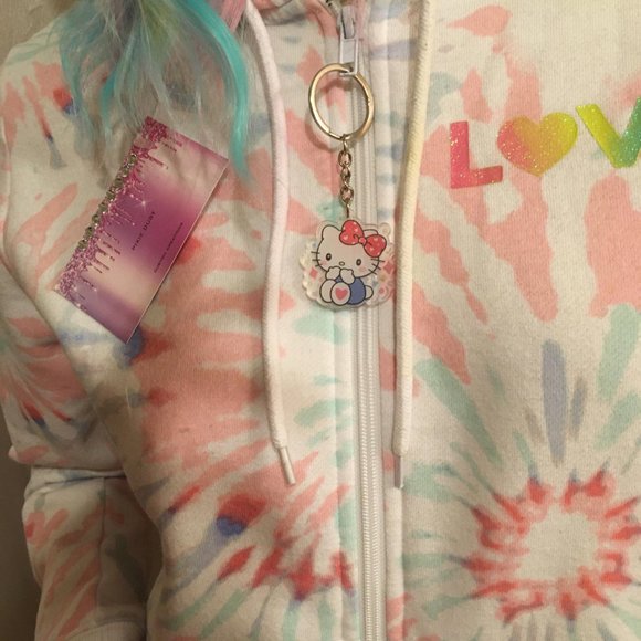 AMAZING adorbale tye dye tracksuit with hello kitty and crystal details! - Picture 5 of 12